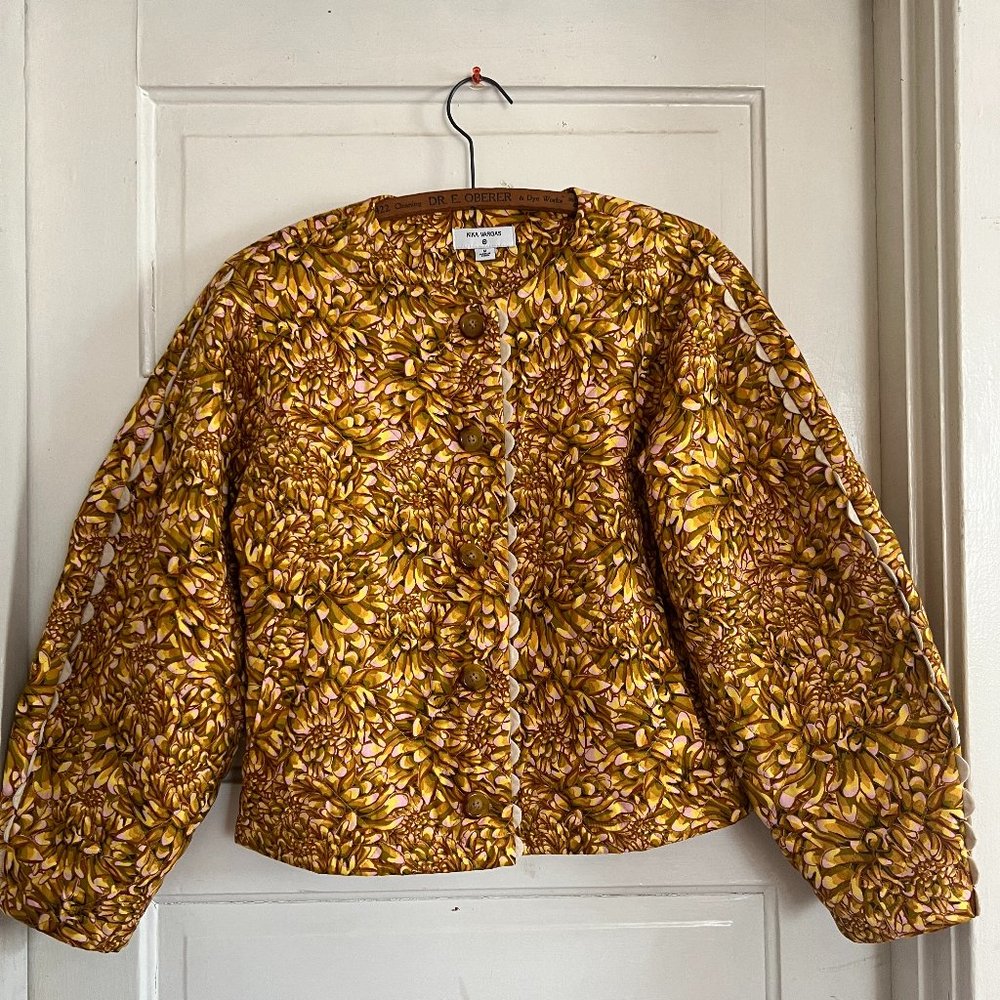 Kika Vargas Target Mum Floral Quilted Jacket Bomber Medium
